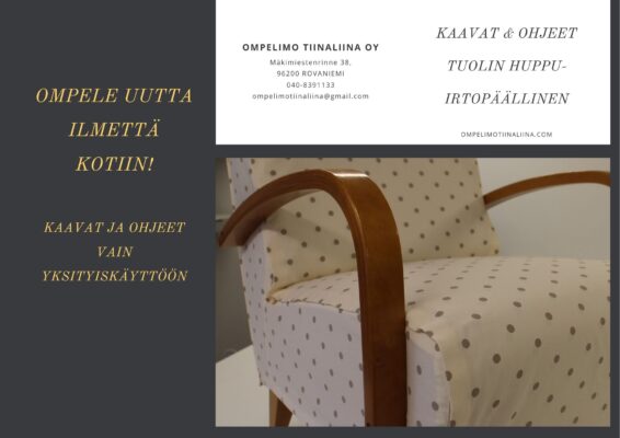 Kaavat & ohjeet Nanna-tuolin huppu ja irtopäällinen-ompelimotiinaliina.com